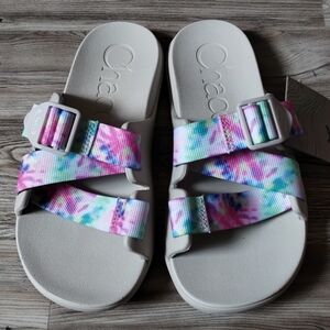 Chaco Chillos Light Tie Dye Slide Sandal Women's Size 6